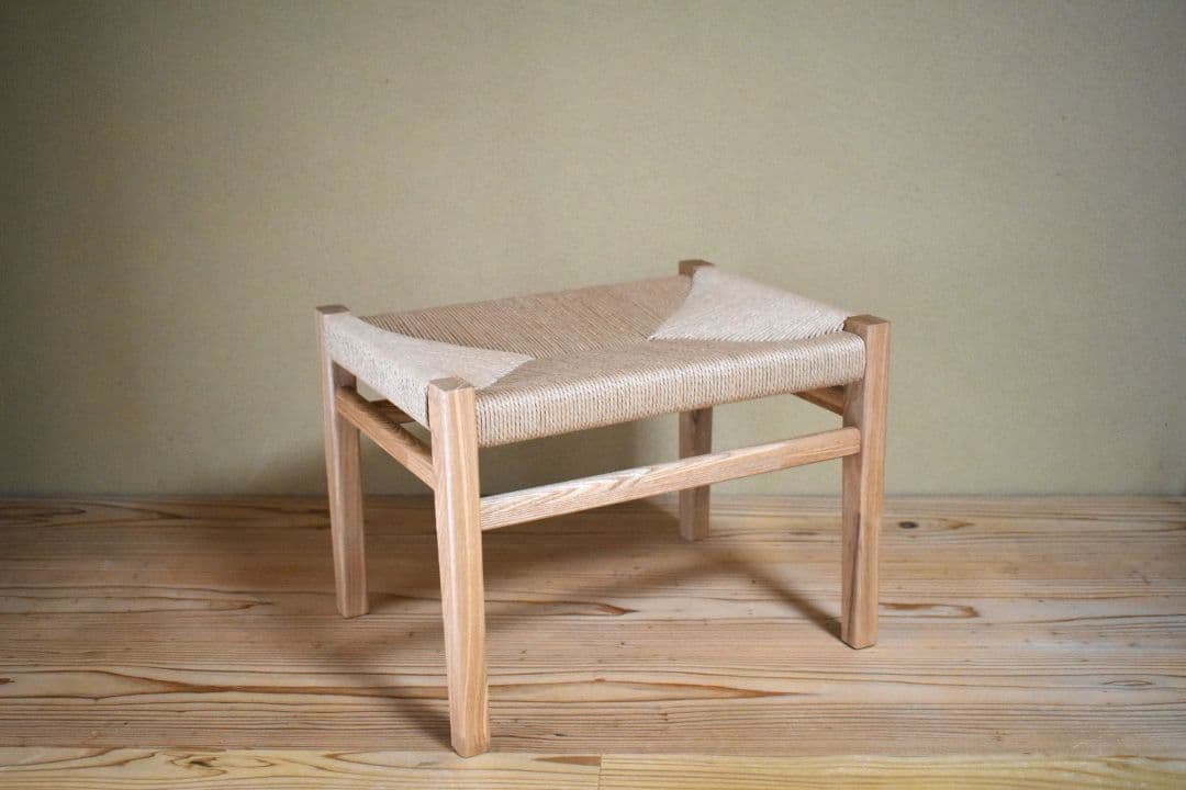 ミニシンプルスツール　（ペーパーコード） ペーパーコードキッズチェアSHIKAKU-mini（正方形)/ 子供用スツール