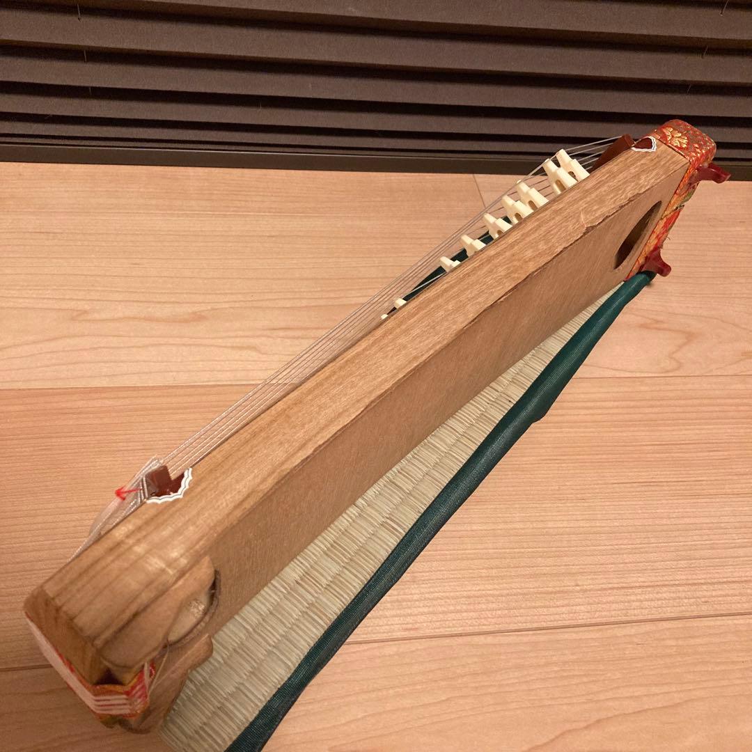 お琴 ミニ琴 13弦 木製 お琴の手びき