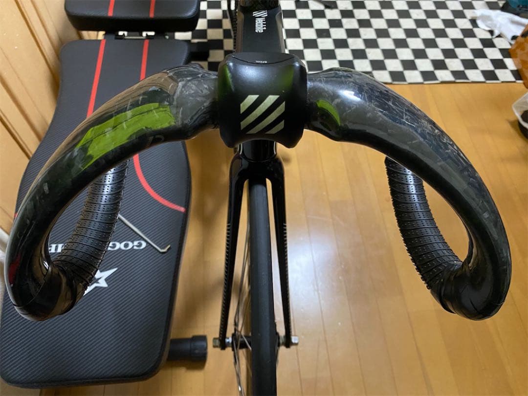 トラック競技用カーボンドロップハンドル 285mm幅