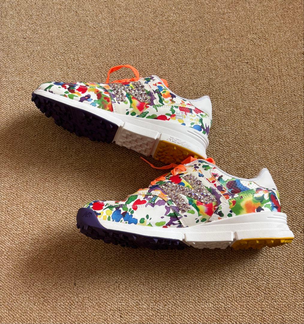 ☆恵子様専用NewBalance 574 マルチカラー キラキラビジュ23.0 - メルカリ