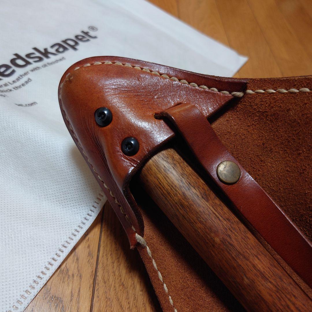 basta_redskapet 焚火チェア ブラウン×ステッチ系ベージュ