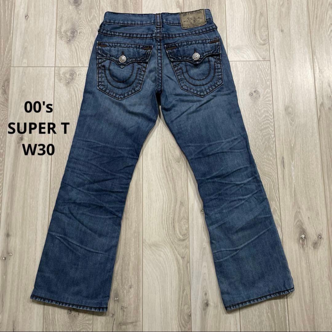 00s トゥルーレリジョン W30 BILLY SUPER T フレアデニム - メルカリ