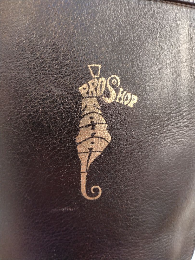 《らん様》プロショップタカイ　ブラックレザー ロングブーツ 　ヴィンテージ