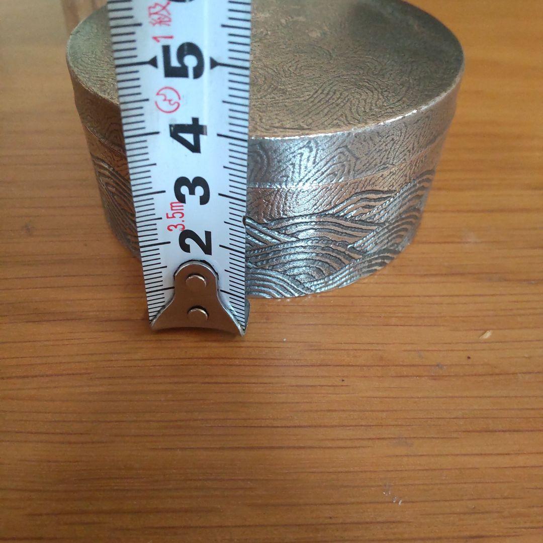 錫製菓子器 青海波盆子 渡邊恭成作 錫器 清課堂 茶入 - メルカリ