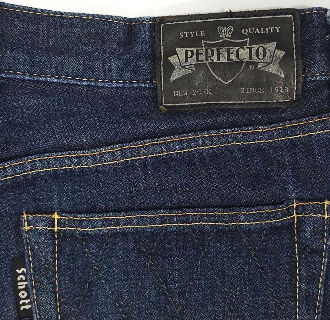 Schott 日本製 デニムパンツ 赤耳 W30 バイカー ライダー 上野商会