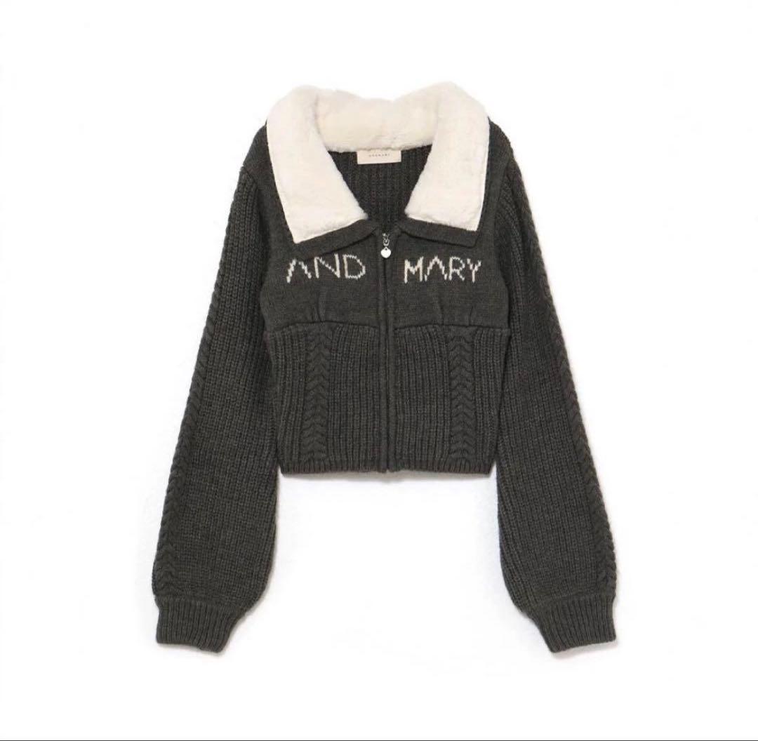 最終値下げ】Mary logo zip tops ANDMARY