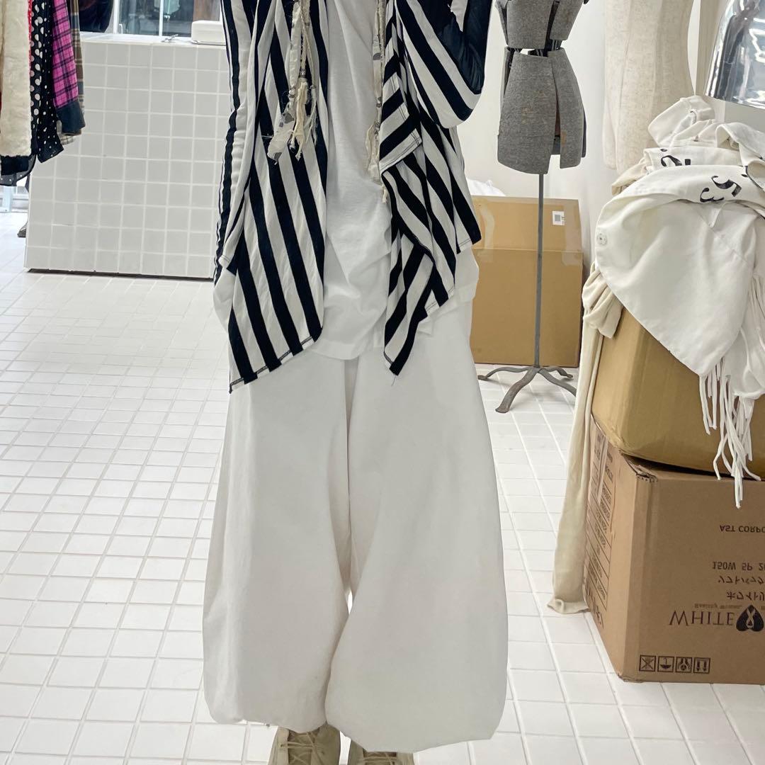 archive 00s ワイドパンツ サルエル y2k平成 白 シンヤコズカ 風