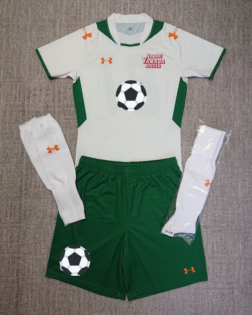青森山田/サッカー アウェイユニフォームフルセット アンダーアーマー