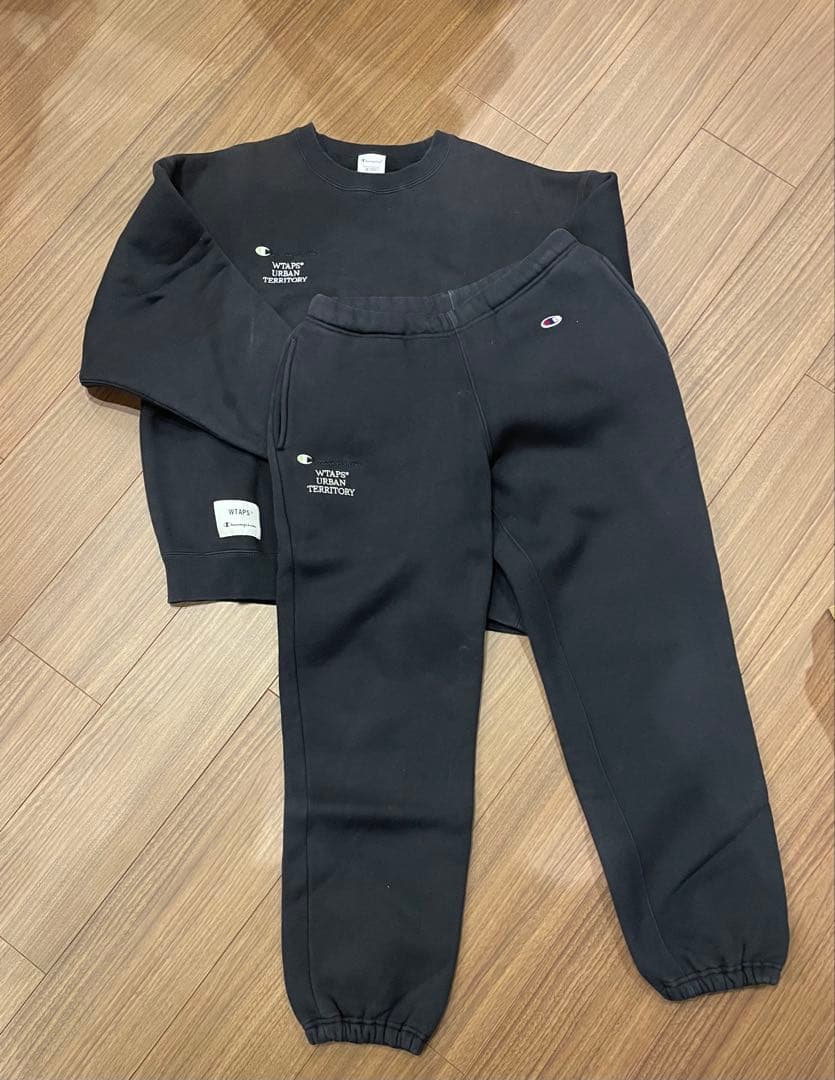 23AW wtaps champion スウェット セットアップ　Sサイズ WTAPSのスウェットパンツを使った人気ファッションコーディネート