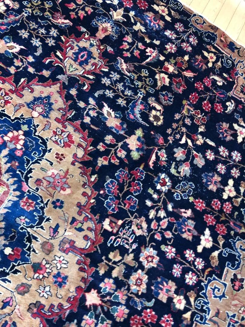 ペルシャ絨毯 ヴィンテージラグ 287×208cm 手織り オールドpersia