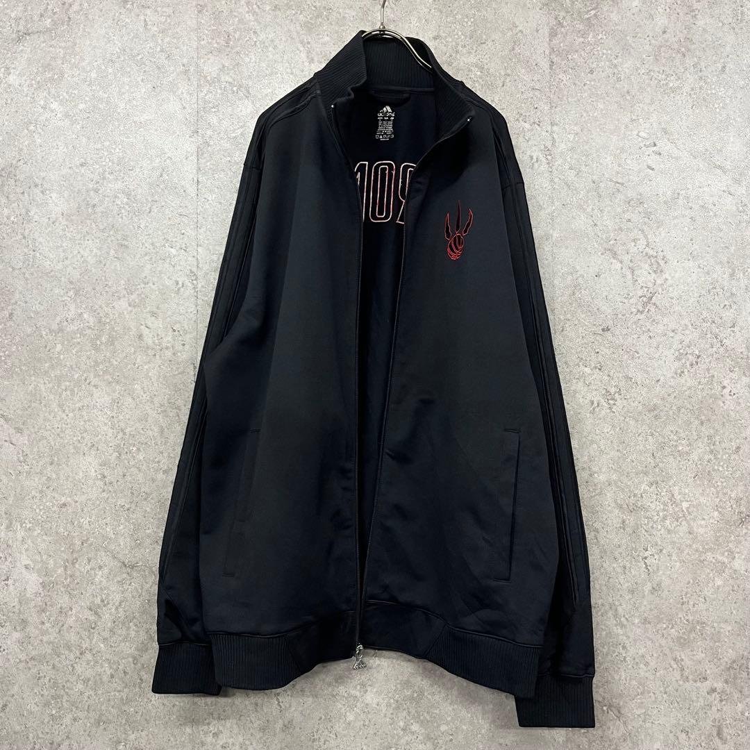 レア《アディダス》NBAトロント・ラプターズ刺繍トラックジャケット ジャージ/L