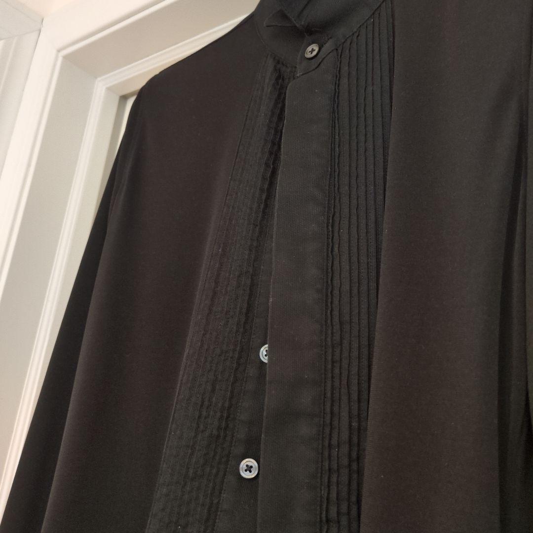 ☆社交ダンスチャコットメンズシャツ ブラックS ✿本日限り9800円に