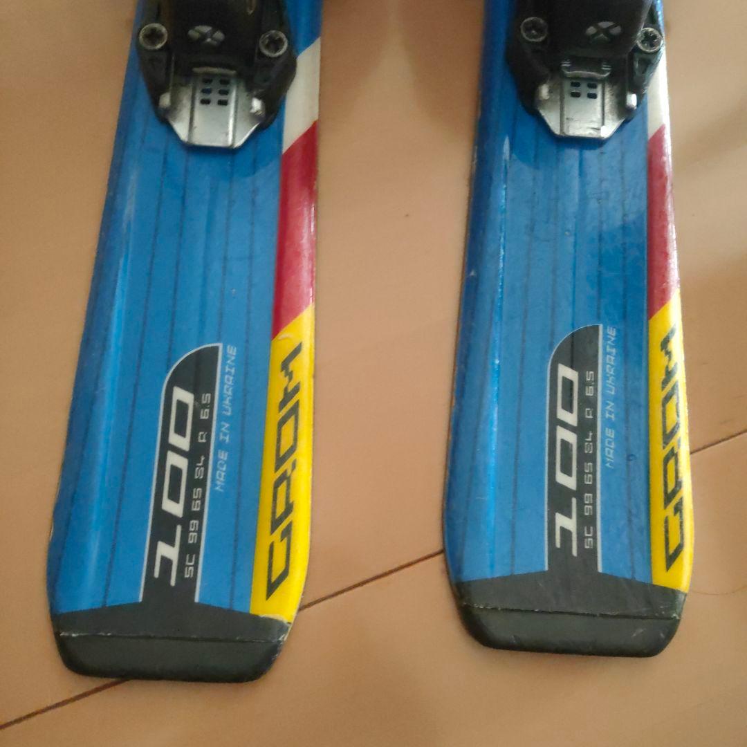 SALOMON GROM 100 スキー板 ブーツ ストック 3点セット ジュニアスキー