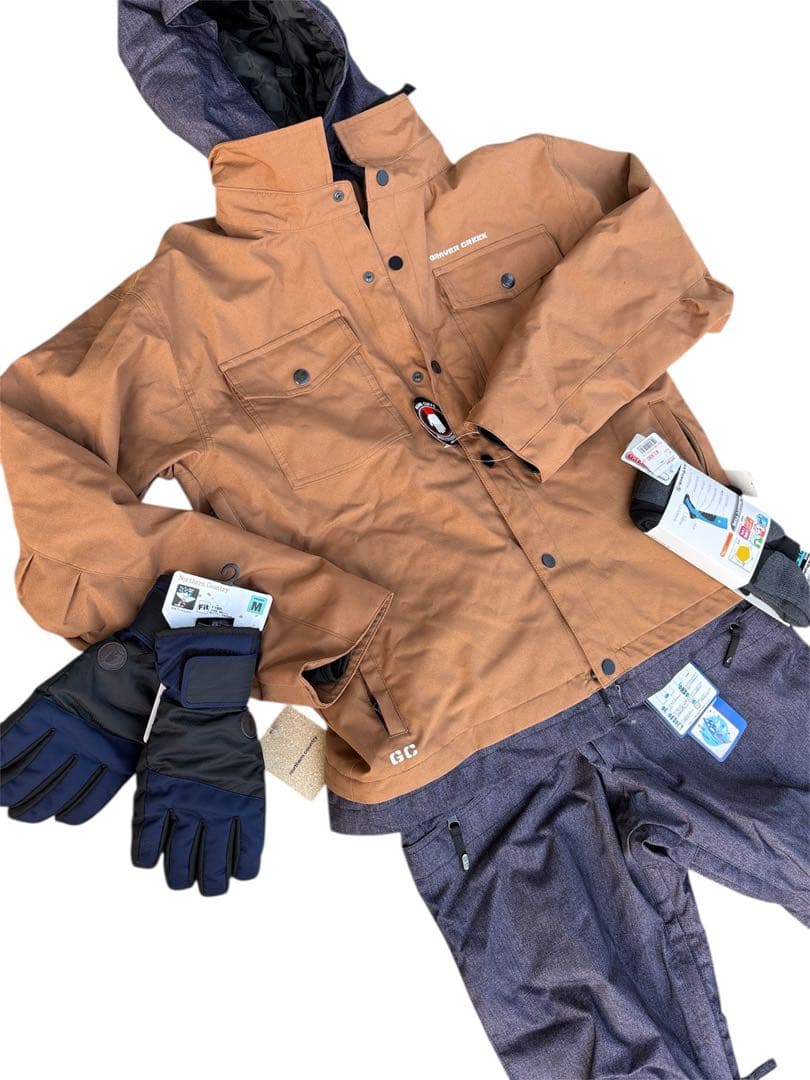 【新品】スノーボードウェアセット（ジャケット・パンツ・手袋・靴下 楽天市場】スノーボードウェア スキーウェア 上下セット メンズ