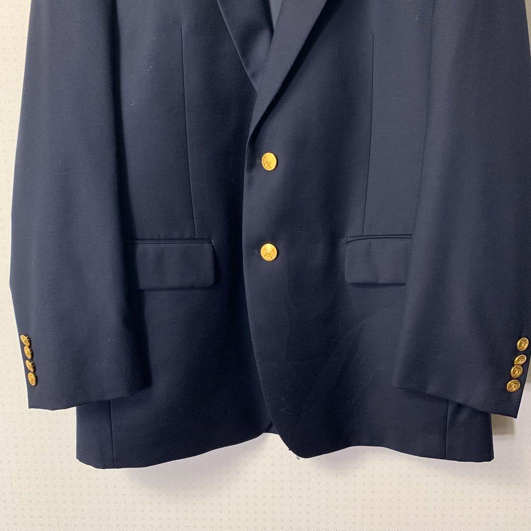 美品 ローレンラルフローレン 紺ブレ 金ボタン テーラードジャケット