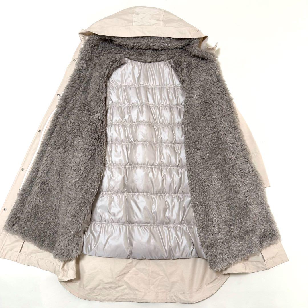 新品✨ダーマコレクション✨2wayフーデットコート ボアライナ