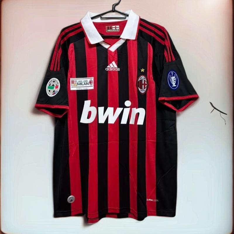 09-10 ACミラン マルディーニ 3番 半袖 シャツ