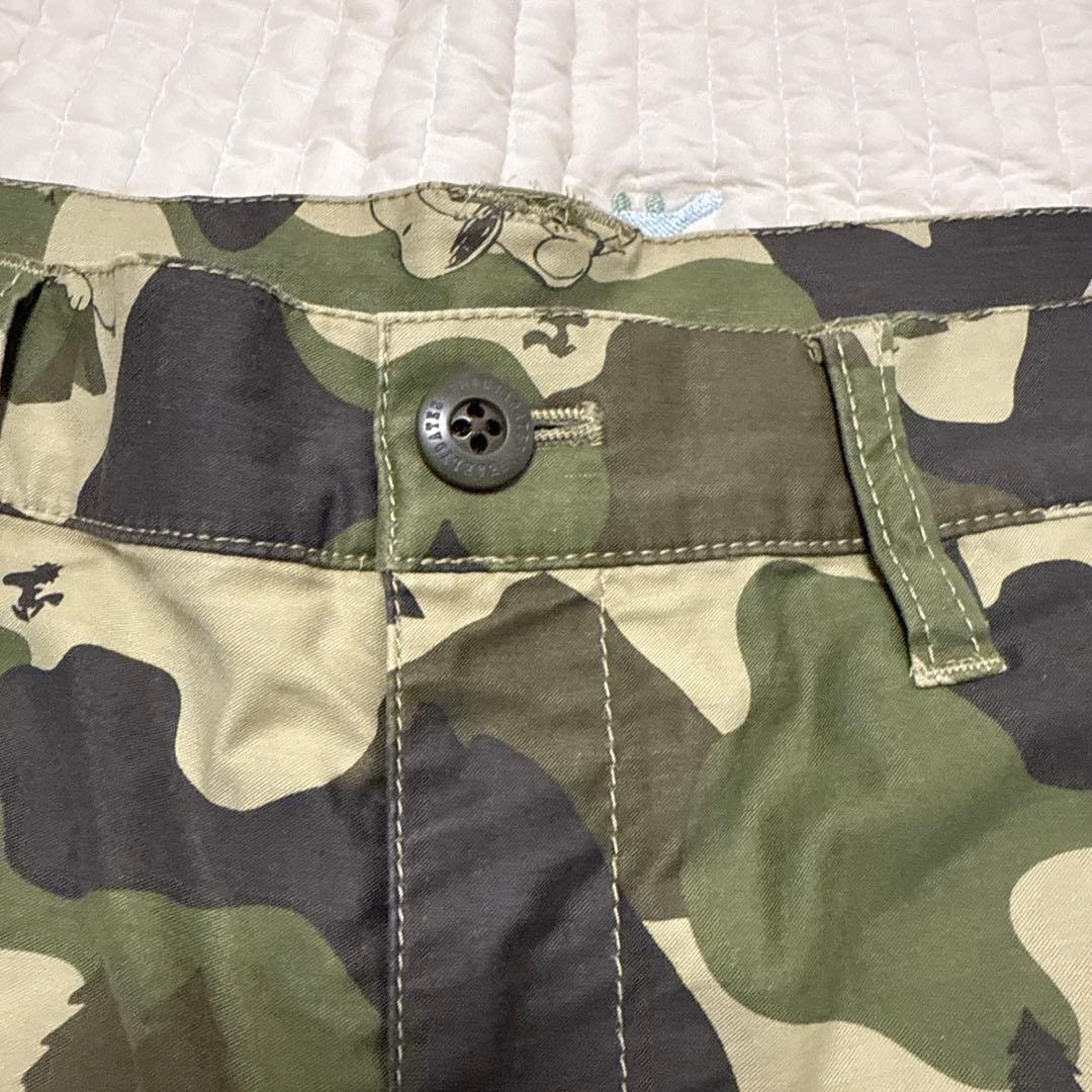 高 品質スポーツ - パーリーゲイツ メンズパンツ スヌーピー 迷彩柄