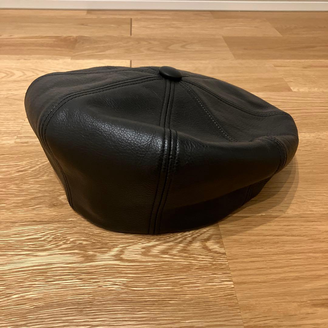 NEWYORKHAT LAMBA NEWSBOY レザーキャスケット 新 発売