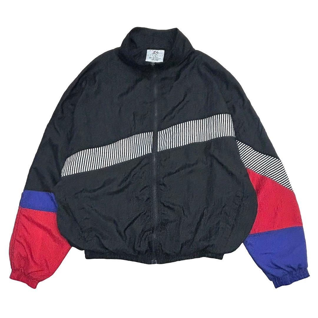 90sヴィンテージ・ナイロンジャケット デザイナーズ モード 超ワイド