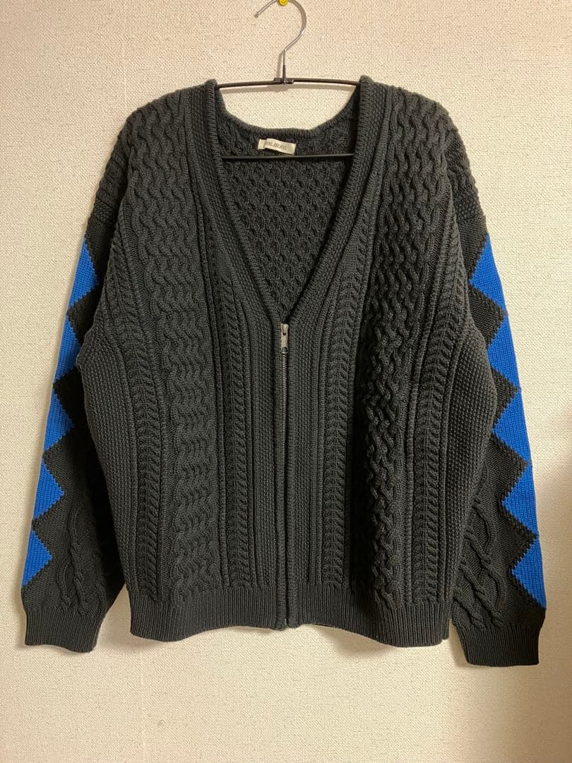 VAINL ARCHIVE GRADUALLY 前ジップ カーディガン ニット