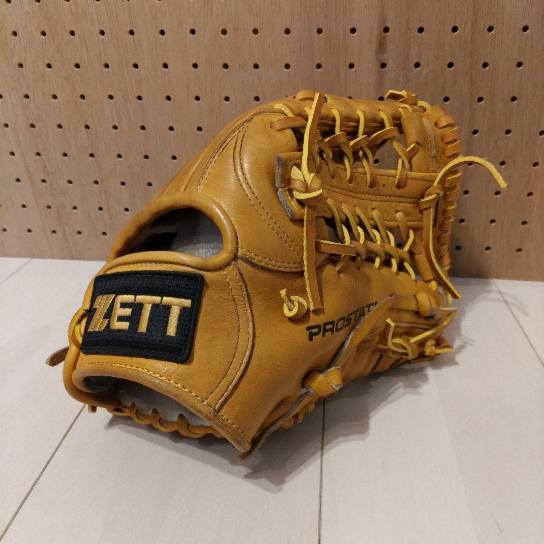 ZETT プロステイタス 軟式外野手用グラブ 軟式グラブ プロステイタス 二塁手・遊撃手用 サイズ:3 | 【ZETT