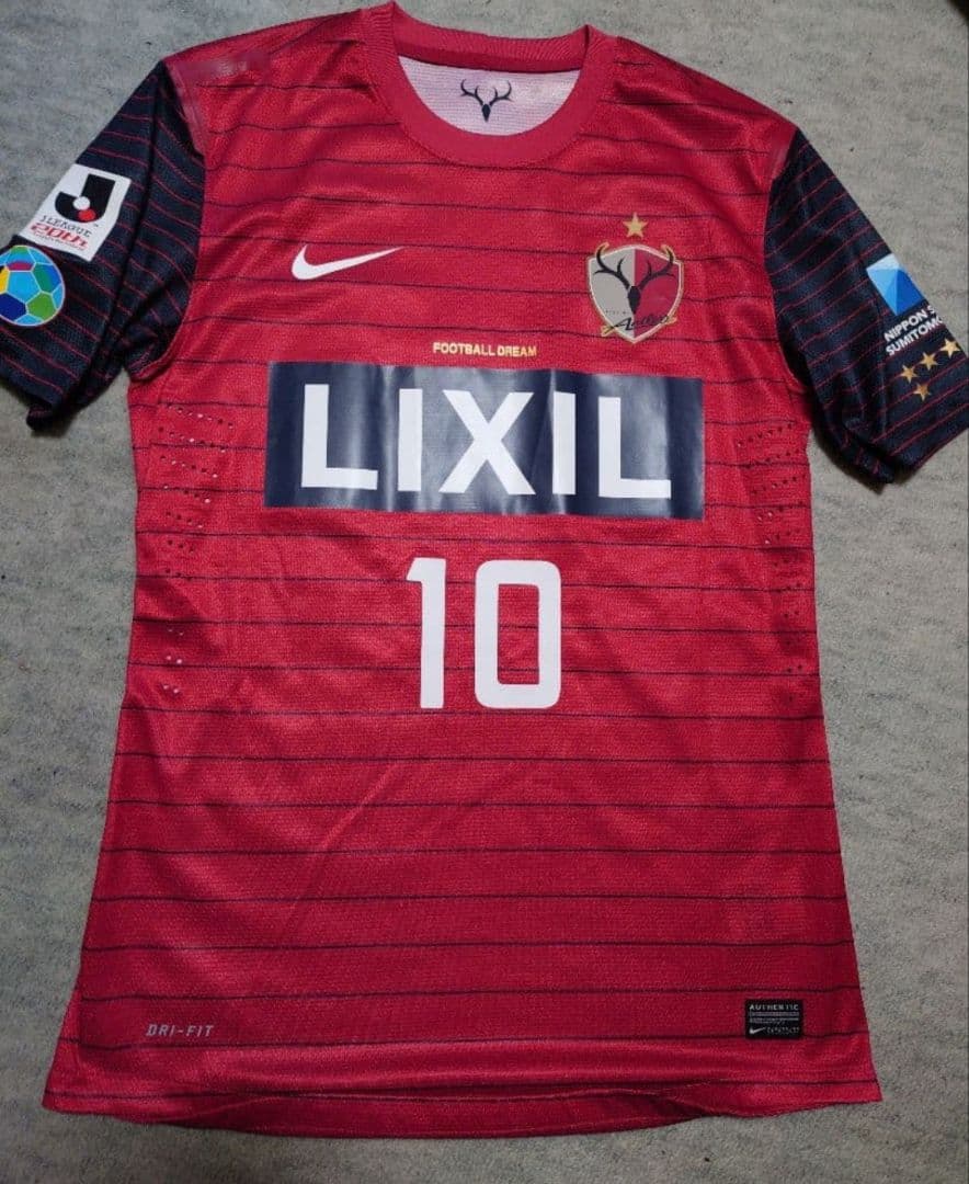 支給品 非売品 鹿島アントラーズ 本山雅志 ユニフォーム 2013 L 実使用