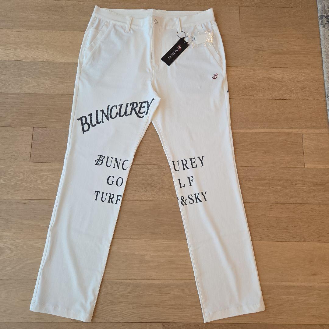 新品未使用】【ゴルフパンツ】【メンズ】BUNCUREY ホワイト サイズ6