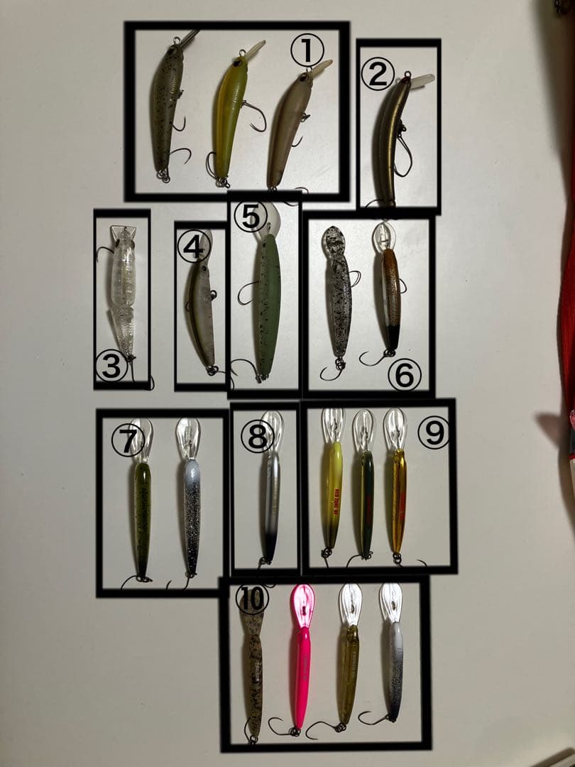 エリアトラウトミノーセット GJ ザッガー ダブルクラッチ オラカラ有