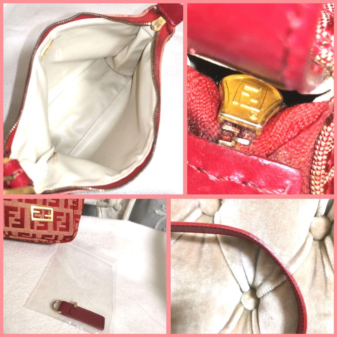 鑑定済】フェンディFENDIズッキーノ ハンドバッグFF金具アクセサリー