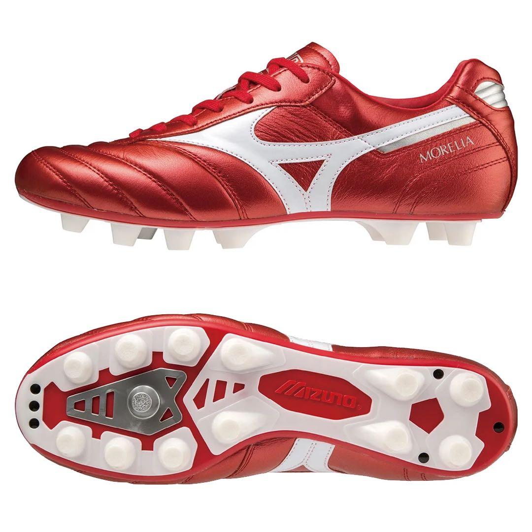 ミズノ モレリア II JAPAN (レッド×ホワイト) 25.0cm