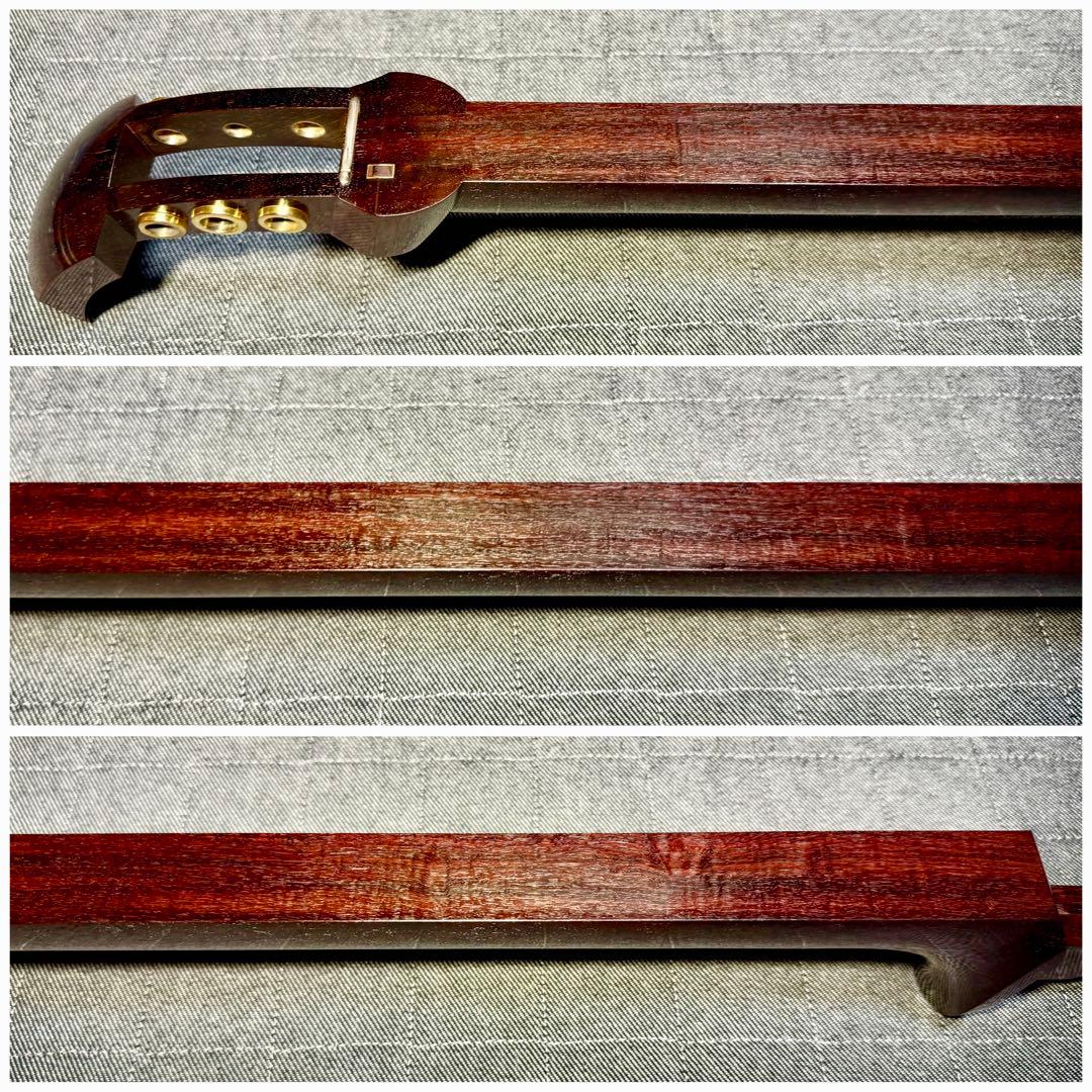 極上混合杢】最高級 津軽三味線 金細 子持綾杉胴 沈トチ 瘤