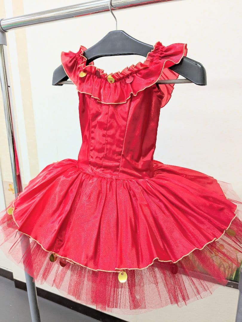 バレエ衣裳/ジュニア 赤·白·緑 3色15着セット