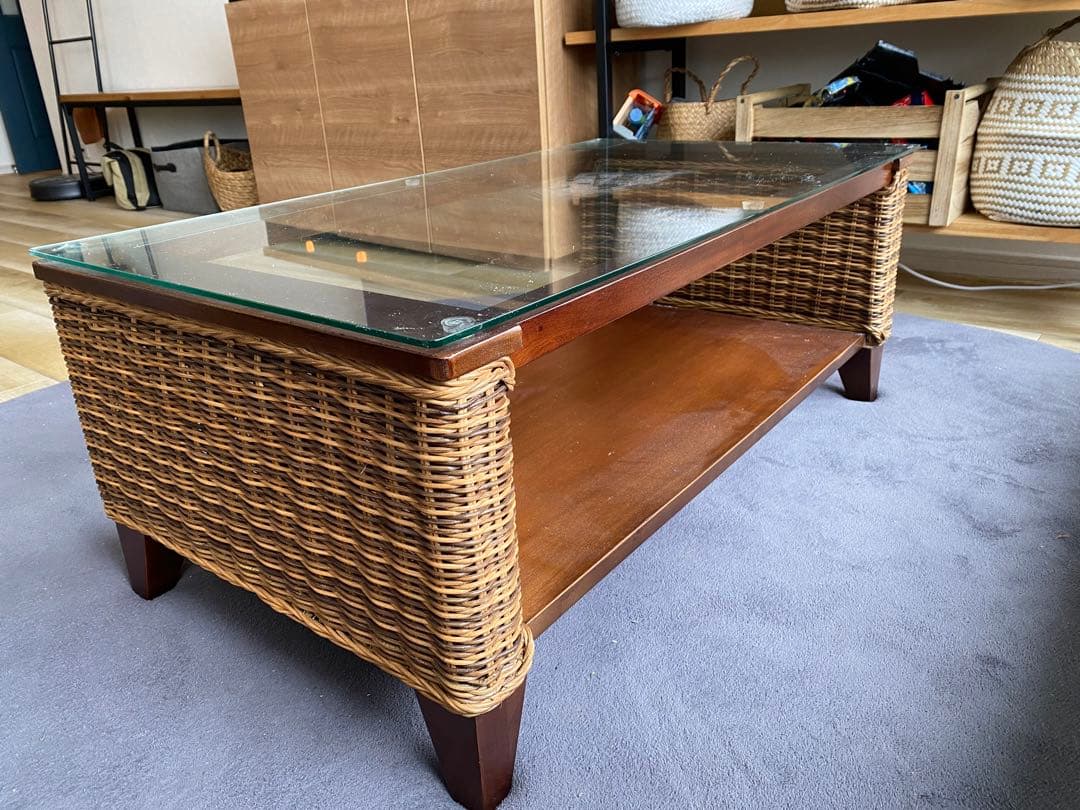 たのメル便配送に変更！】アジアンテーブル コーヒーテーブル ロー