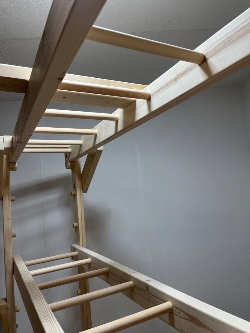 ベティ様 完成写真 うんていタイプC 2段階 ステンレス ボルダリング