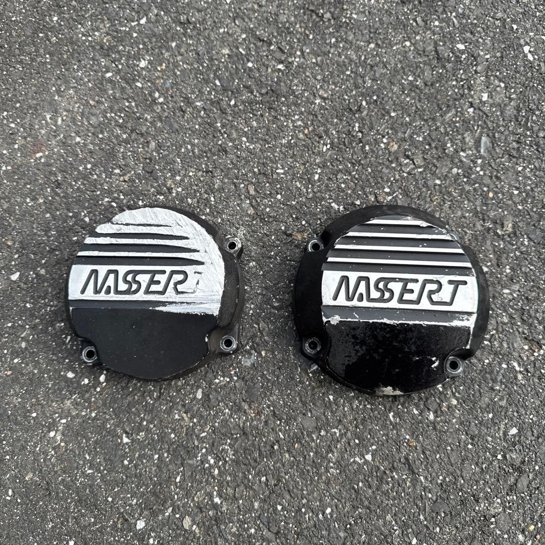 xjr400 NASSERT ポイントカバー mc.maniac製 XJR400 XJR400R エンジンカバー 左右セット 黒 ポイント