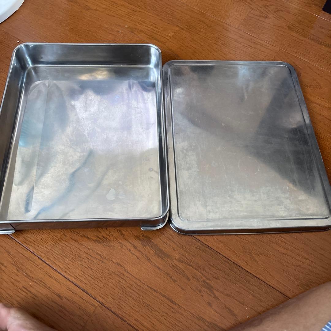 ステンレス保存容器 蓋付き 餃子バット長方形　本体９枚　蓋９枚 ステンレス保存容器 蓋付き 餃子バット長方形 本体9枚 蓋9枚