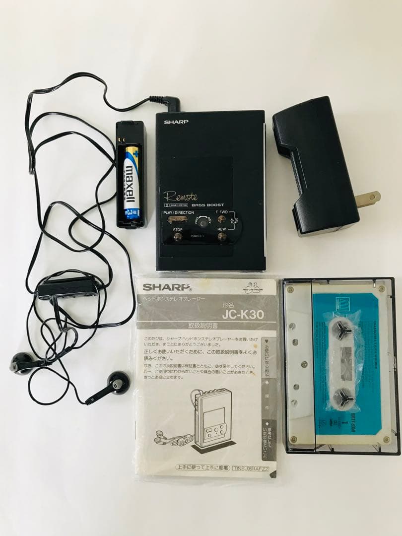 ヘッドホンステレオプレイヤー SHARP JC-K30 カセットウォークマン