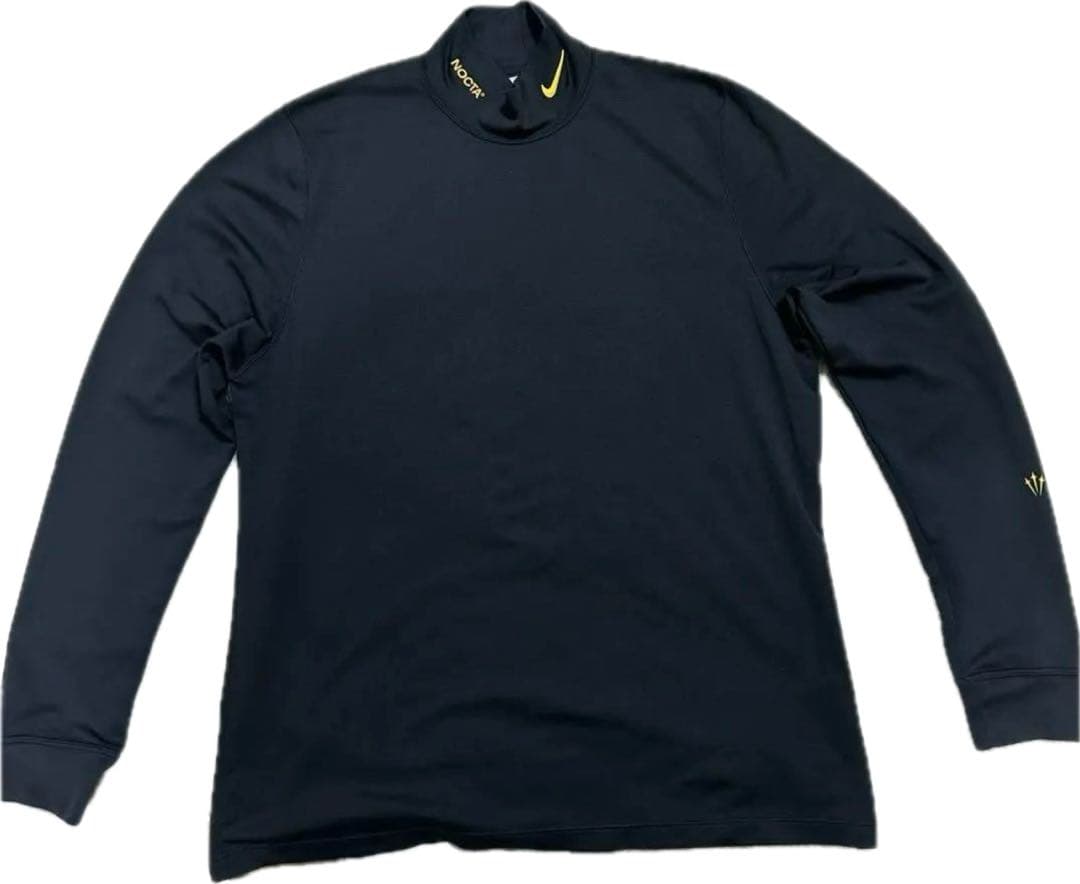 美品】ナイキ ノクタ モックネックロングTシャツ S ナイキ ノクタ