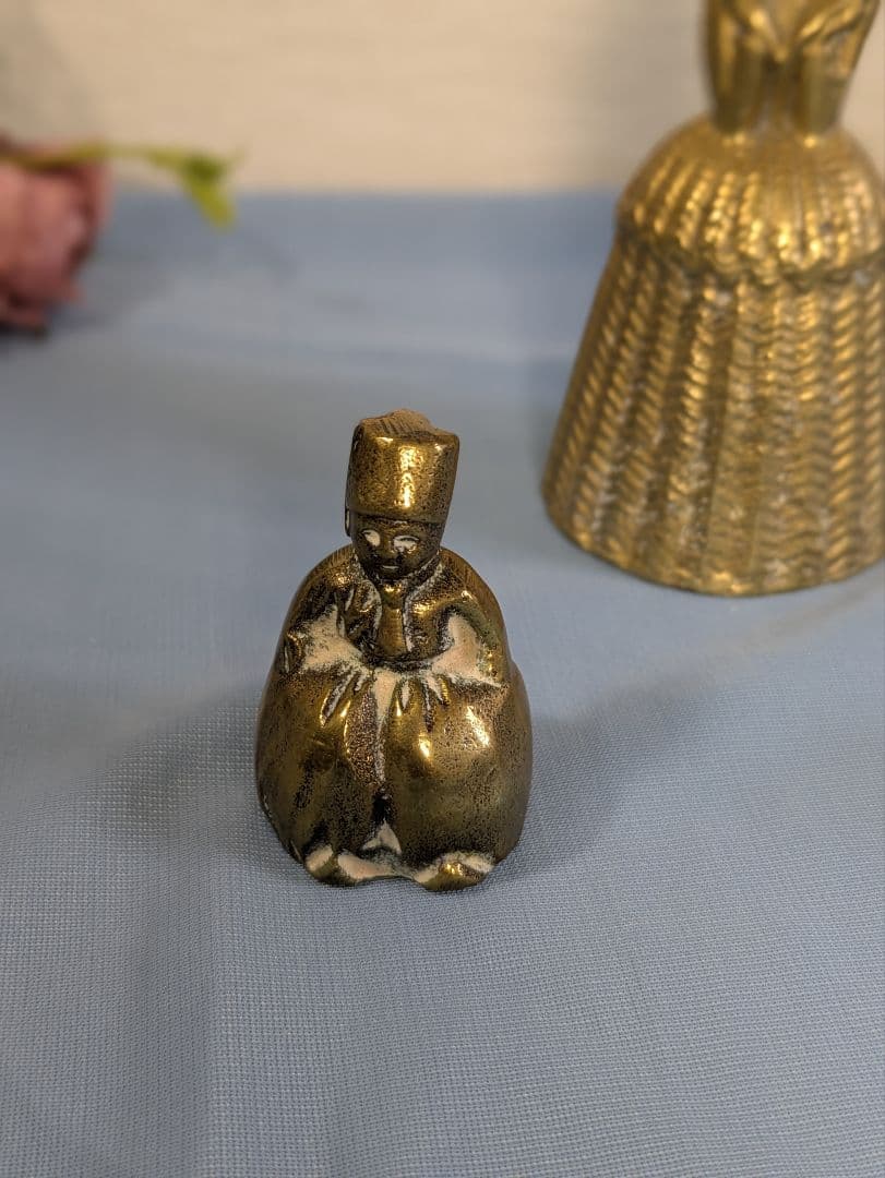 ロッタさま専用 真鍮製 ハンドベル 3点セット フレーム2点