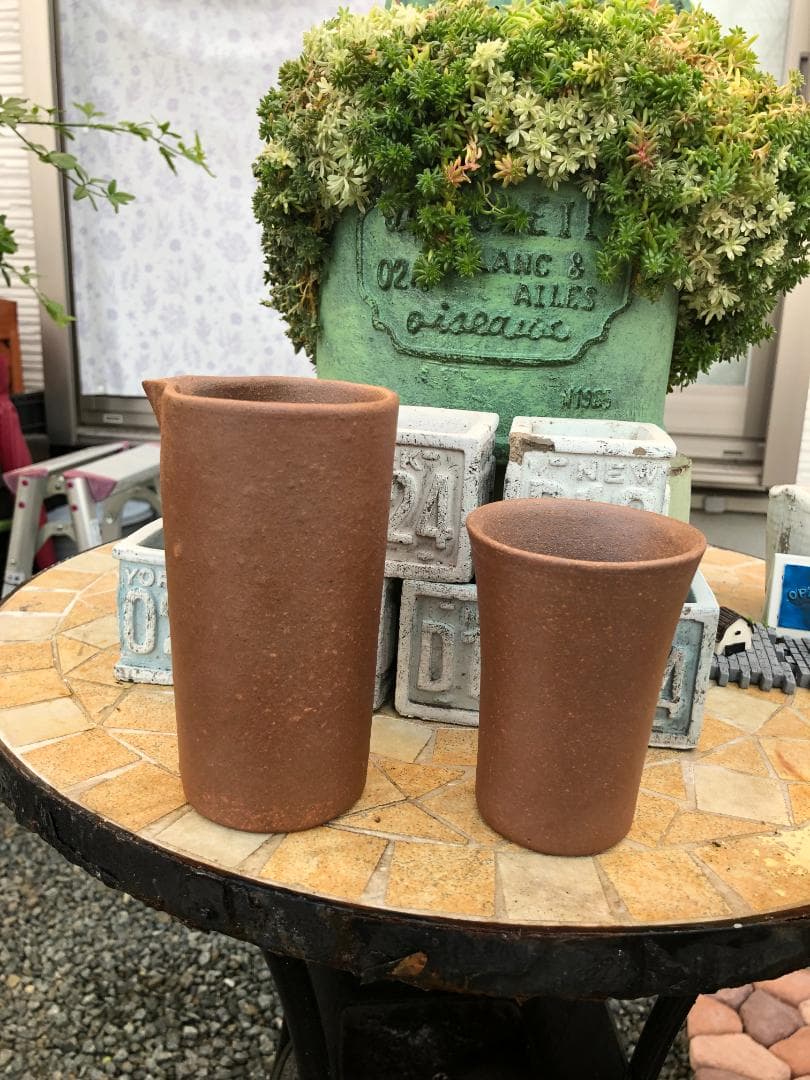 高線量 バドガシュタイン鉱石 高線量ラジウム鉱石含有 水差し＆カップ