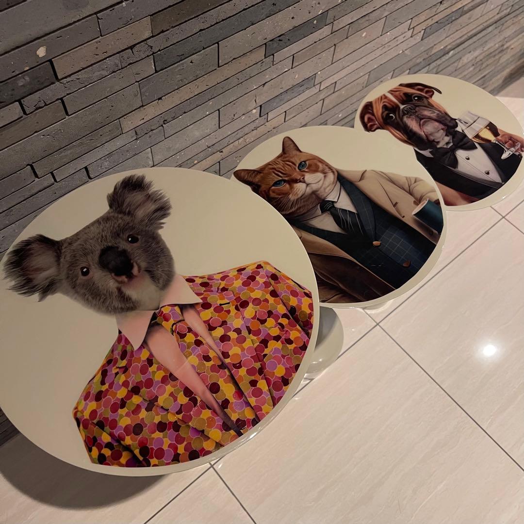 KARE Business Animalsサイドテーブル 3p set レア - メルカリ