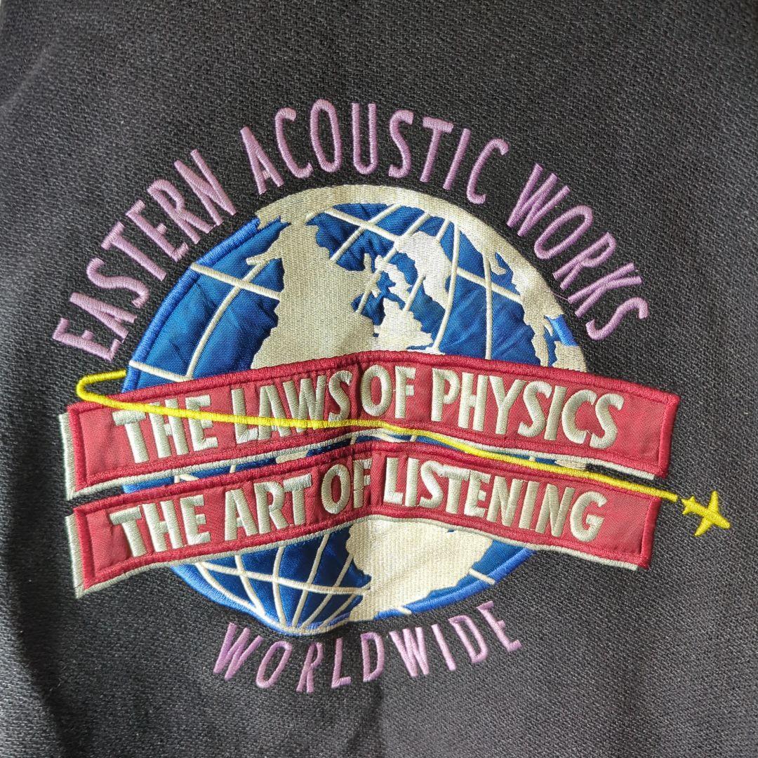 《企業物》入手困難　袖レザー スタジャン 古着　刺繍　バックロゴ　太アーム　ｌ