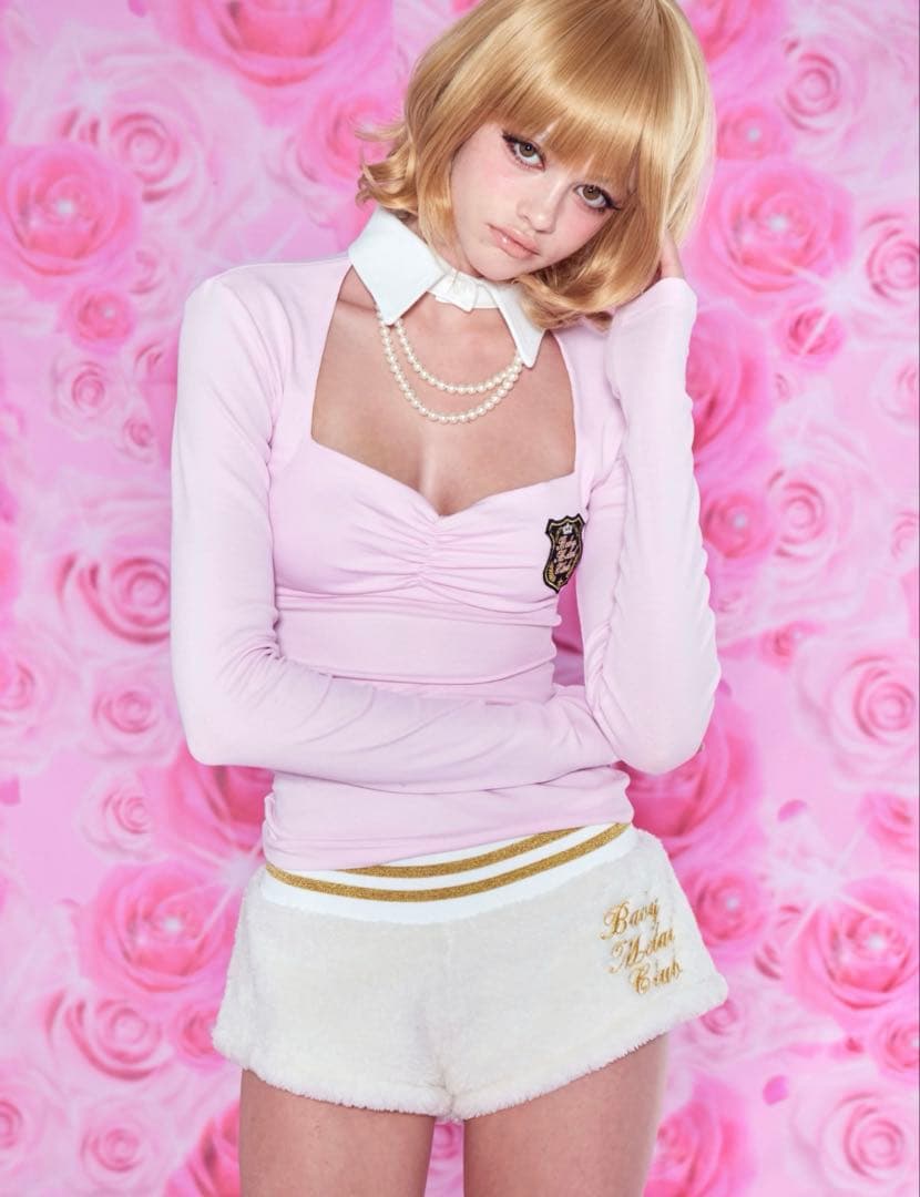 トップス Charmy collar top (Baby Pink) cctbp1.jpg?v=1758524014&width=1920