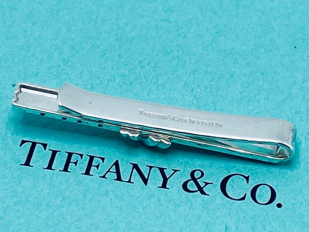 h588 美品 ティファニー 1992 シグネチャー ネクタイピン 925