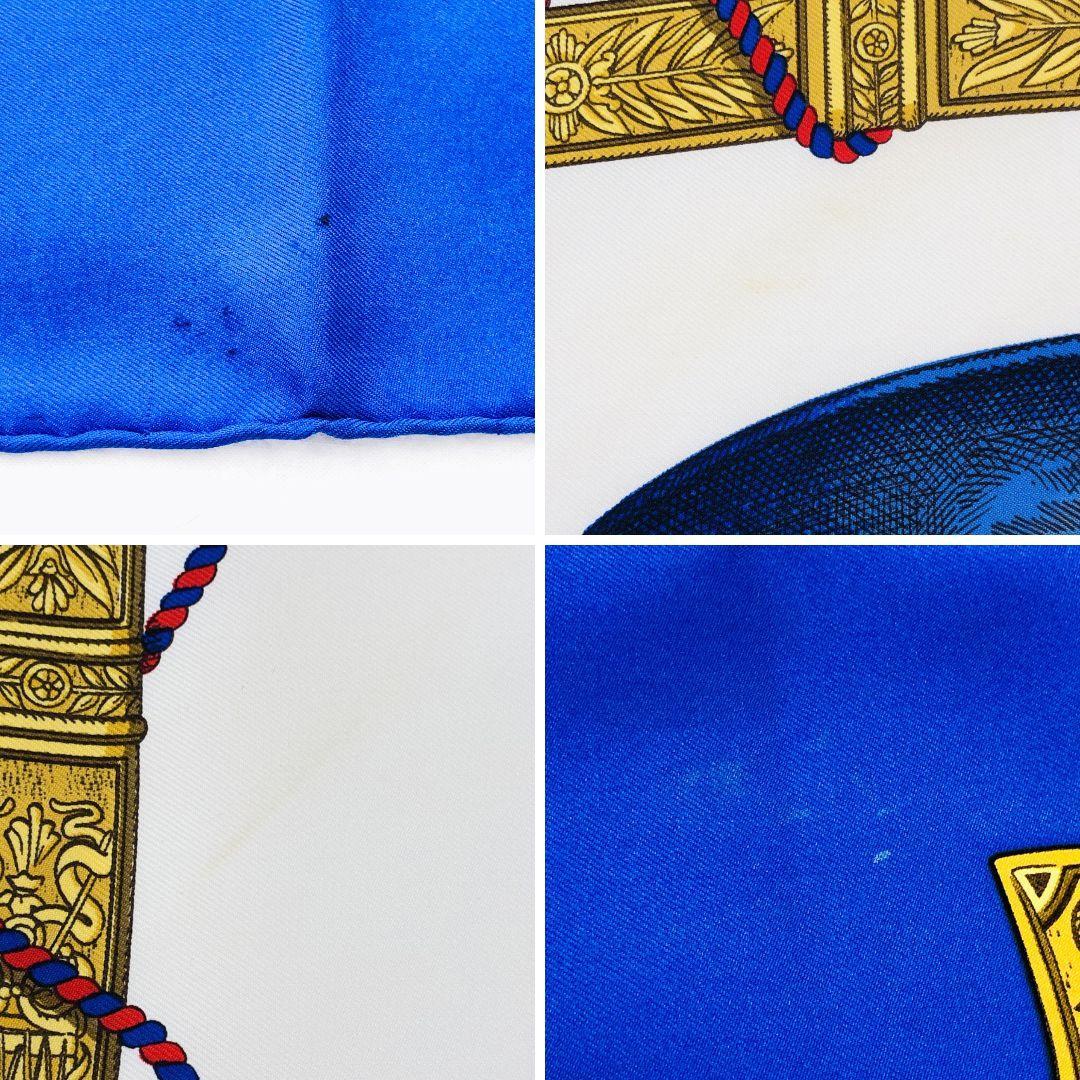 HERMES エルメス カレ90 グランユニフォーム ブルー系 タグあり HERMES