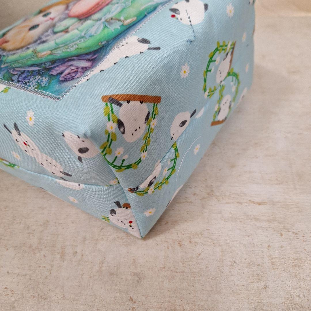 激レアパネル生地 ハンドメイド 布バスケット