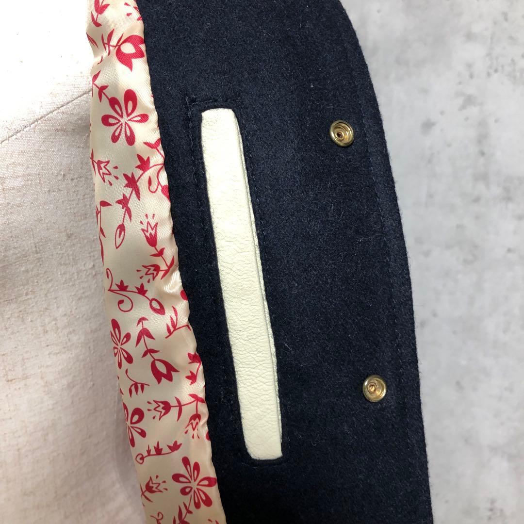 Q♡ レディース ラムレザー スタジャン ネイビー - メルカリ