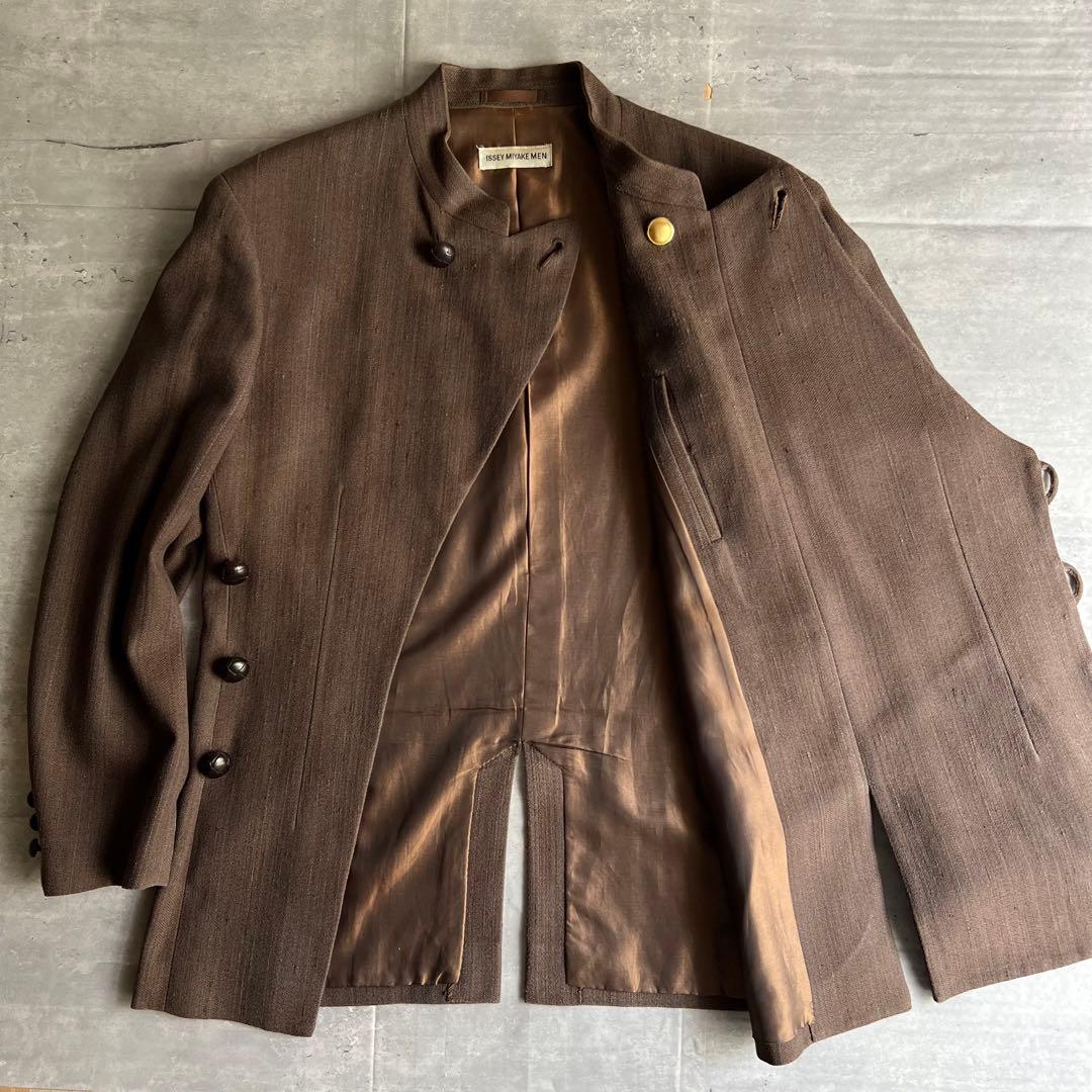 ISSEY MIYAKE MEN 97年 激レアデザイン ノーカラージャケット - メルカリ