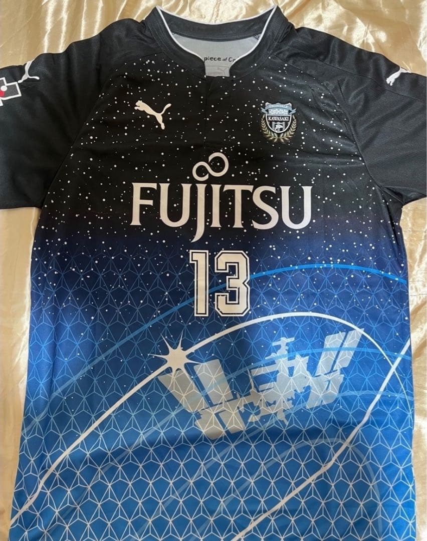新品・PUMA・川崎フロンターレ川崎市制90周年ユニフォームNo.13大久保嘉人